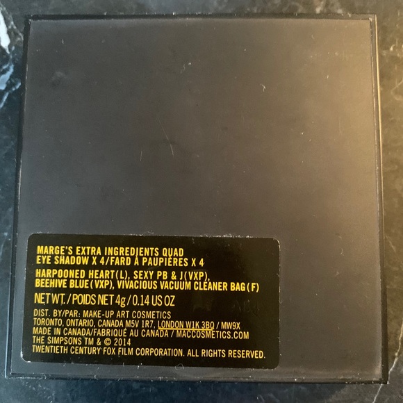 ❤️MAC COSMETICS x THE SIMPSONS EYESHADOW QUAD - Picture 8 of 8